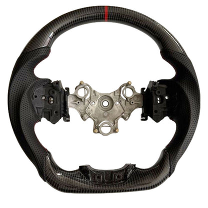Carbon Fiber Steering Wheel Red Strip Fit For Isuzu D-Max RG 3.0L Diesel 07/2020-2024