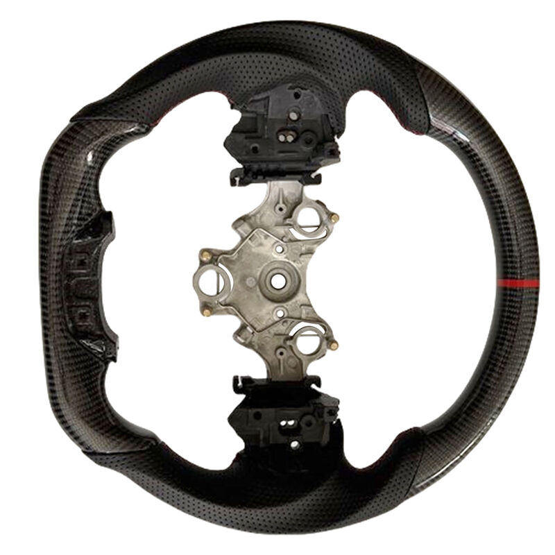 Carbon Fiber Steering Wheel Red Strip Fit For Isuzu D-Max RG 3.0L Diesel 07/2020-2024