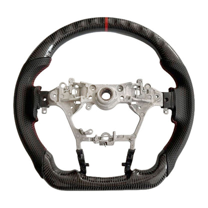 Carbon Fiber Steering Wheel Red Strip Fit For Toyota Hilux Revo SR N80 2015-2022