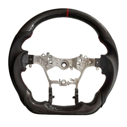 Carbon Fiber Steering Wheel Red Strip Fit For Toyota Hilux Revo SR N80 2015-2022