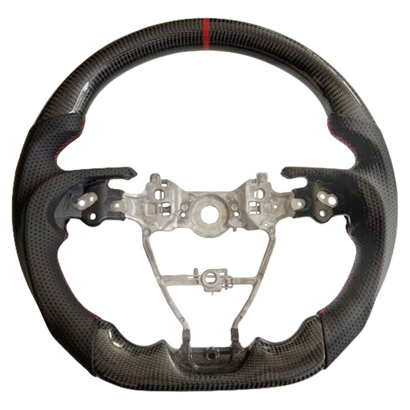 Carbon Fiber Steering Wheel Red Strip Fit For Toyota RAV4 XA50 AXAH54 11/2018-2025