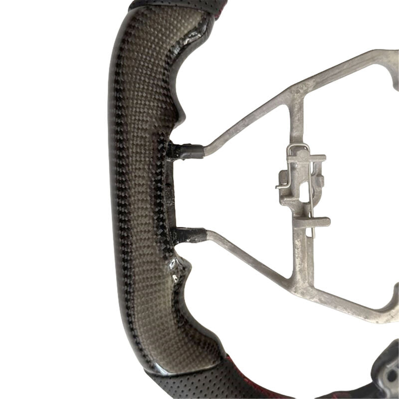Carbon Fiber Steering Wheel Red Strip Fit For Toyota RAV4 XA50 AXAH54 11/2018-2025