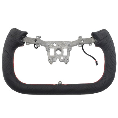 Carbon Fiber Yoke Steering Wheel Red Strip Fit For Tesla Model 3 Highland 2023-2025
