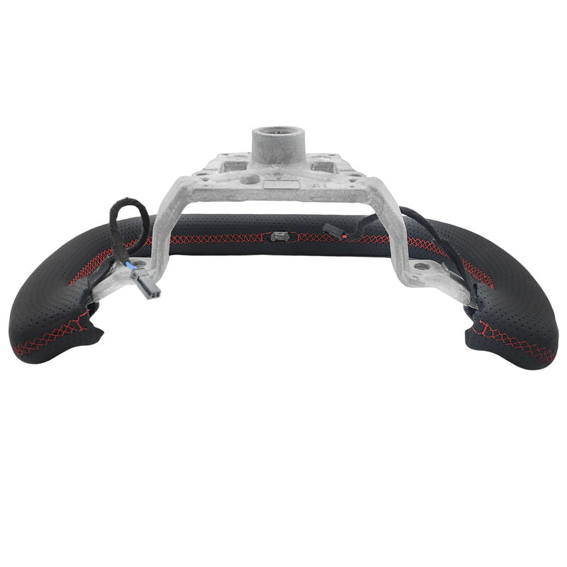 Carbon Fiber Yoke Steering Wheel Red Strip Fit For Tesla Model 3 Highland 2023-2025