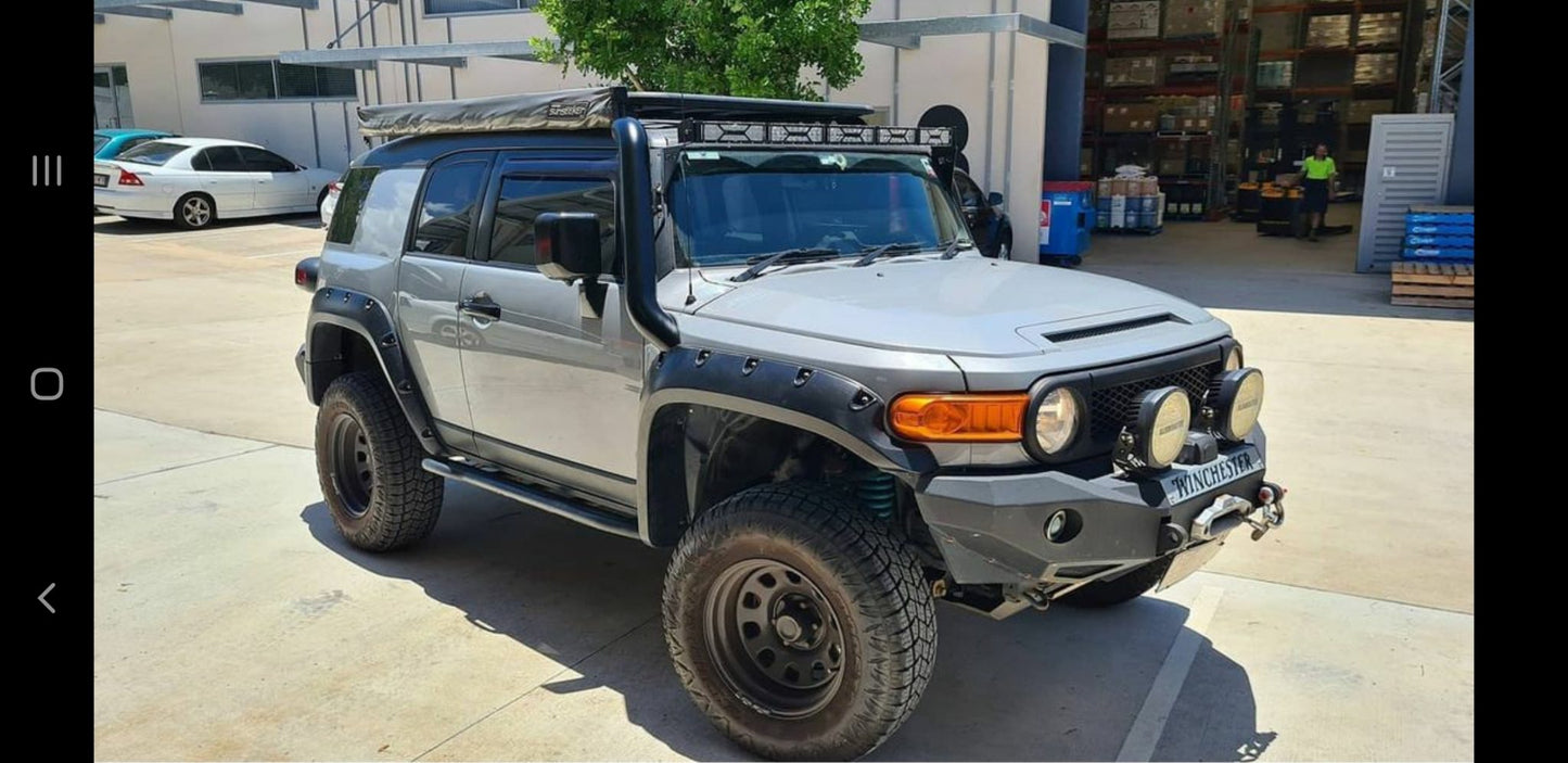 Toyota Landcruiser FJ 4″ (Short Entry) Stainless Steel Snorkel Kit