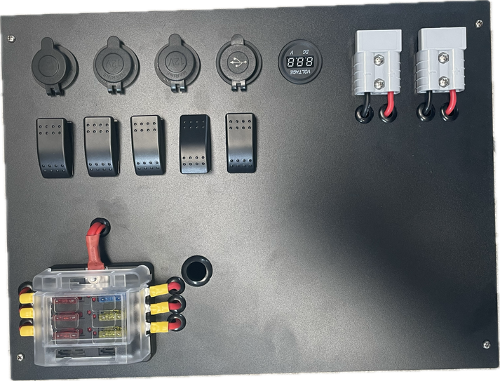 12V Canopy Power Control Box With Slim Touch Panel Anderson Plug Conne ...