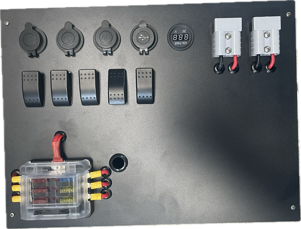 12V Canopy Power Control Box With Slim Touch Panel Anderson Plug Conne ...