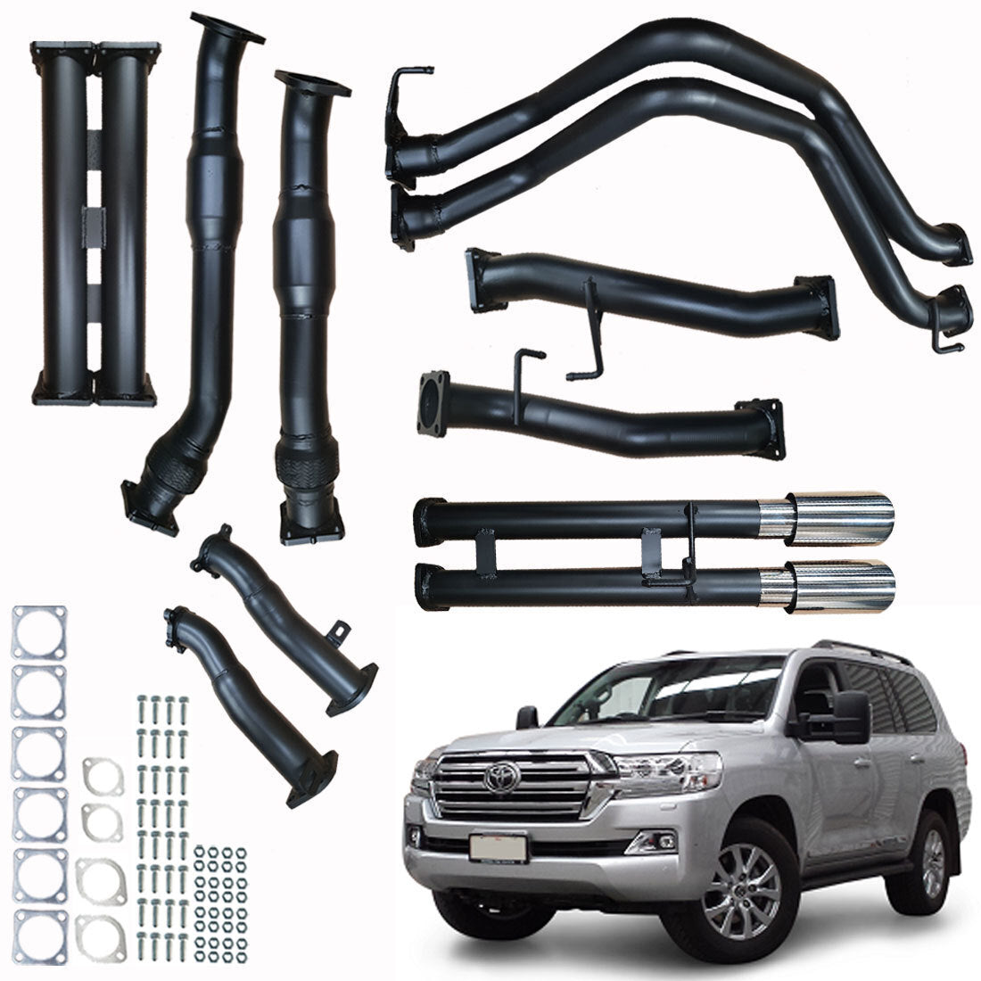 #Black - Aluminised Steel, #Pipe Only, #Pipe Only + With Cats & Pipe Only
