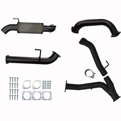 #Black - Aluminised Steel, #With Rear Muffler Only
