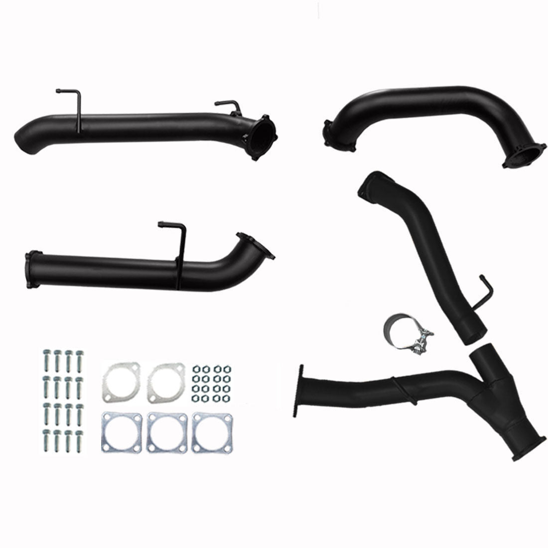 #Black - 409 Stainless Steel, #Centre & Rear Pipes
