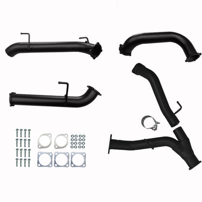 #Black - 409 Stainless Steel, #Centre & Rear Pipes