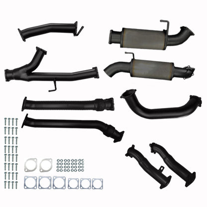 #Black - 409 Stainless Steel, #With Muffler, #With Muffler + No Cats