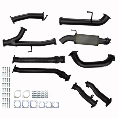 #Black - 409 Stainless Steel, #Pipe Only, #With Muffler + No Cats