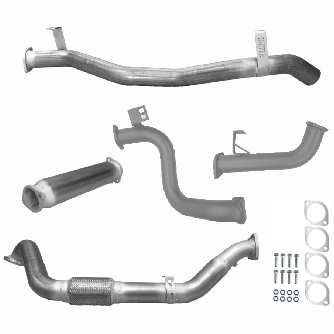 Toyota Landcruiser Exhaust 78 Series Troop Carrier 3" Turbo Back Systems
