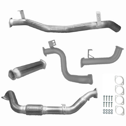 Toyota Landcruiser Exhaust 78 Series Troop Carrier 3" Turbo Back Systems