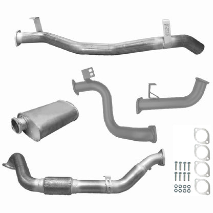 Toyota Landcruiser Exhaust 78 Series Troop Carrier 3" Turbo Back Systems