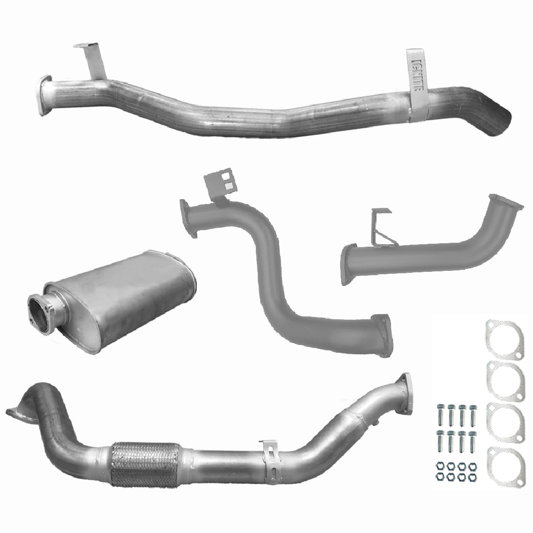 #Raw Aluminised Steel, #No Cat & Muffler