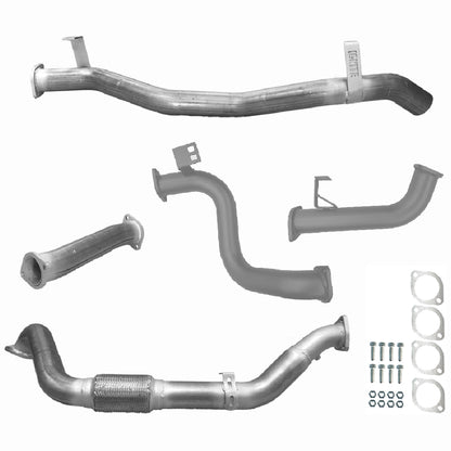 Toyota Landcruiser Exhaust 78 Series Troop Carrier 3" Turbo Back Systems