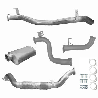 Toyota Landcruiser Exhaust 78 Series Troop Carrier 3" Turbo Back Systems