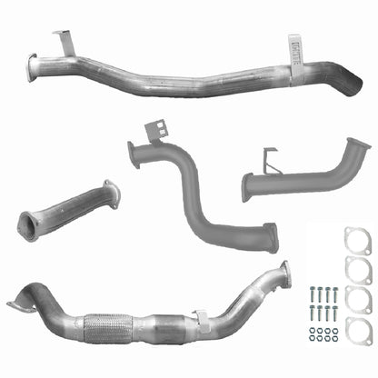 Toyota Landcruiser Exhaust 78 Series Troop Carrier 3" Turbo Back Systems