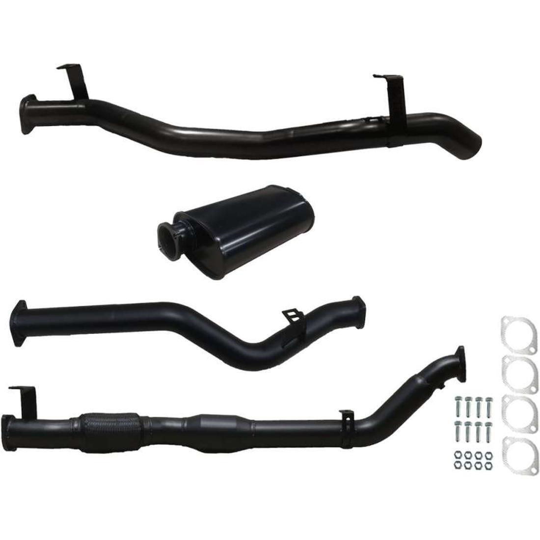 #Black - Aluminised Steel, #3 Inch, #With Cat & Muffler