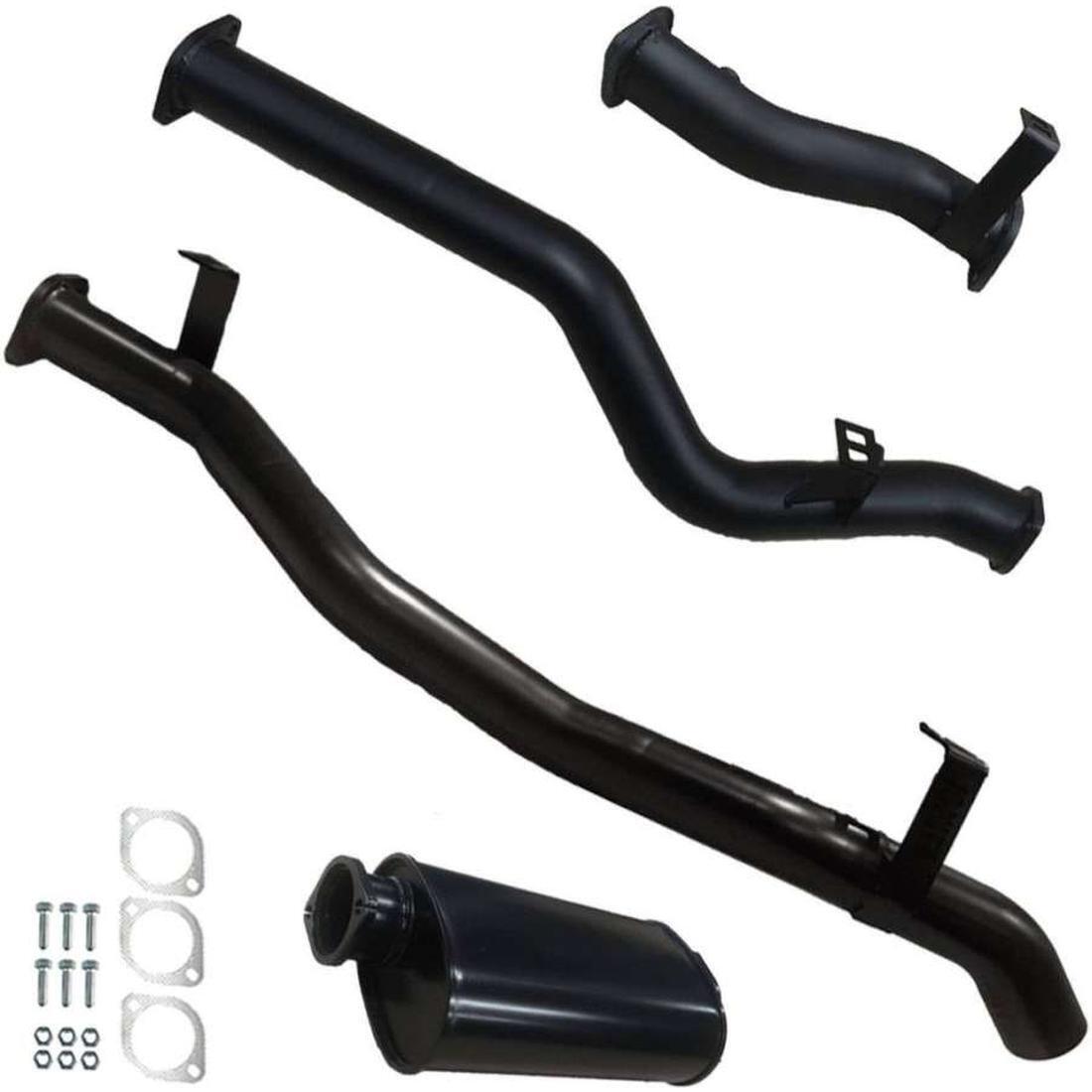 #Black - Aluminised Steel, #Muffler, #3 Inch