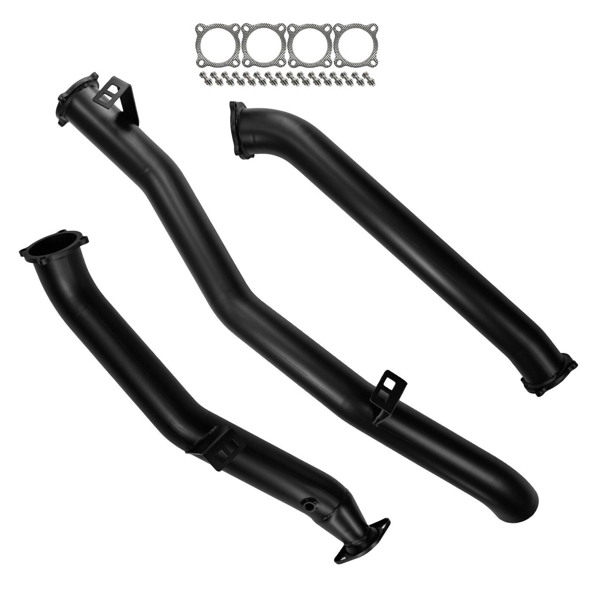 #Black - 409 Stainless Steel, #Pipe Only, #4 Inch