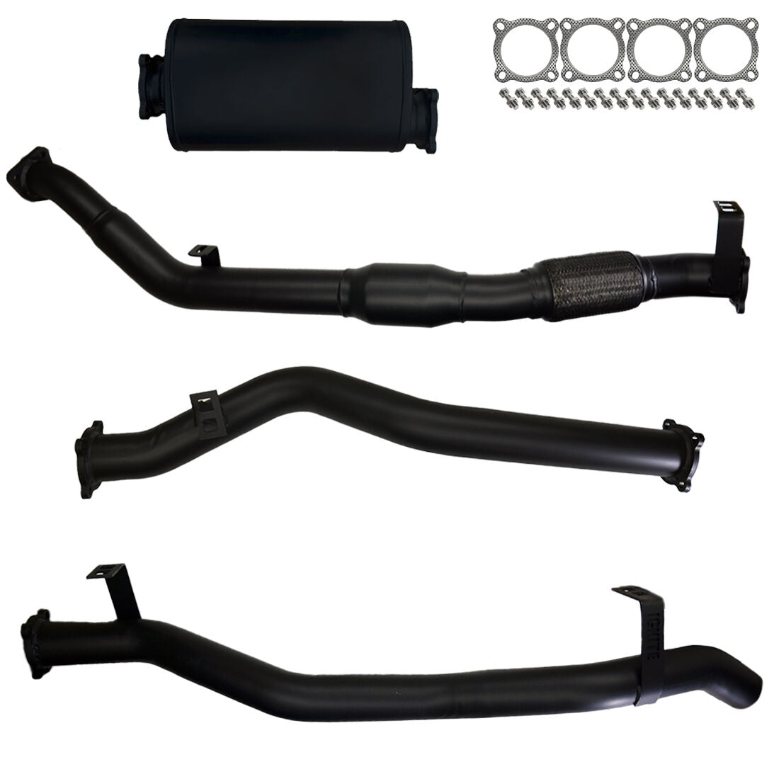 #Black - 409 Stainless Steel, #3 Inch, #With Cat & Muffler