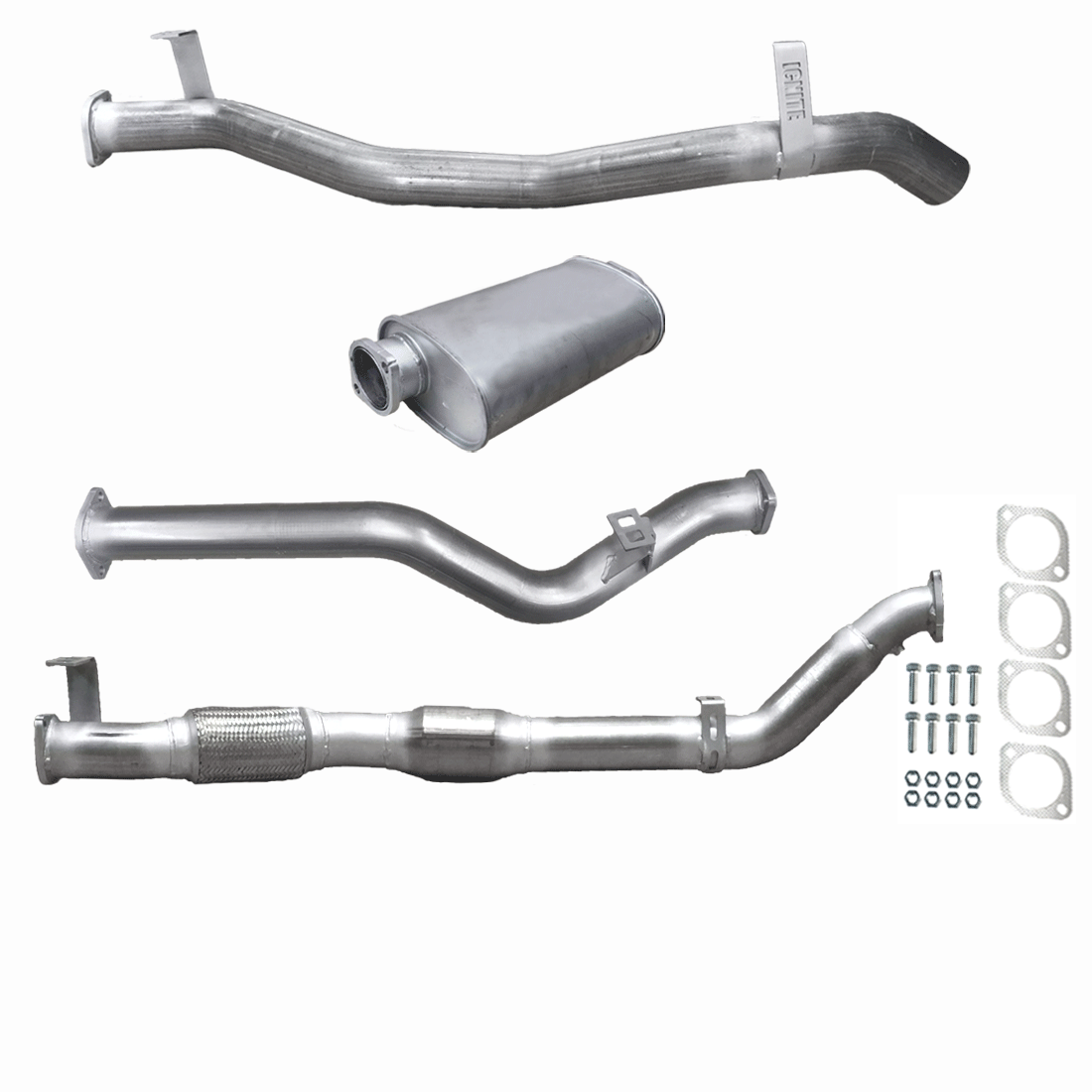 #Raw Aluminised Steel, #3 Inch, #With Cat & Muffler