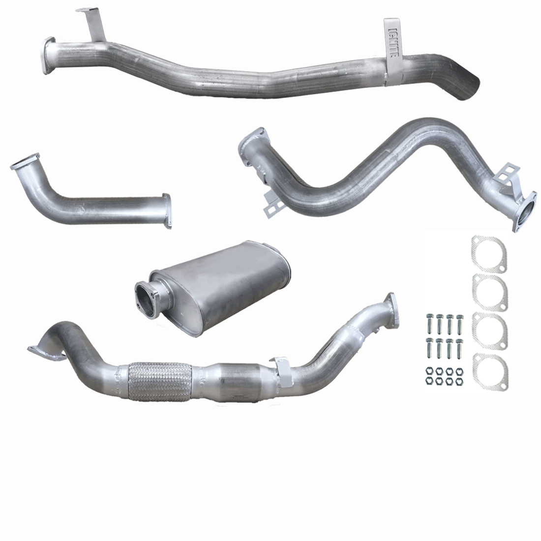 #Raw Aluminised Steel, #With Cat & Muffler