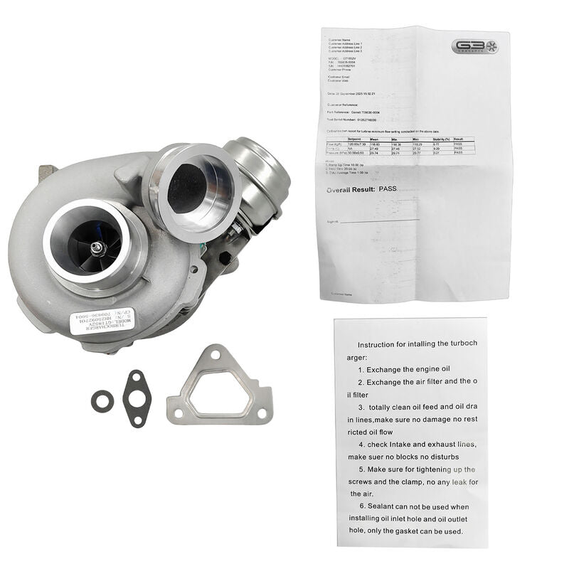 Turbocharger With Gaskets GT1852V Fit For Mercedes Sprinter 211 CDI 311 CDI 411 CDI 213 CDI 313 CDI 413 CDI A6110960899 2000-