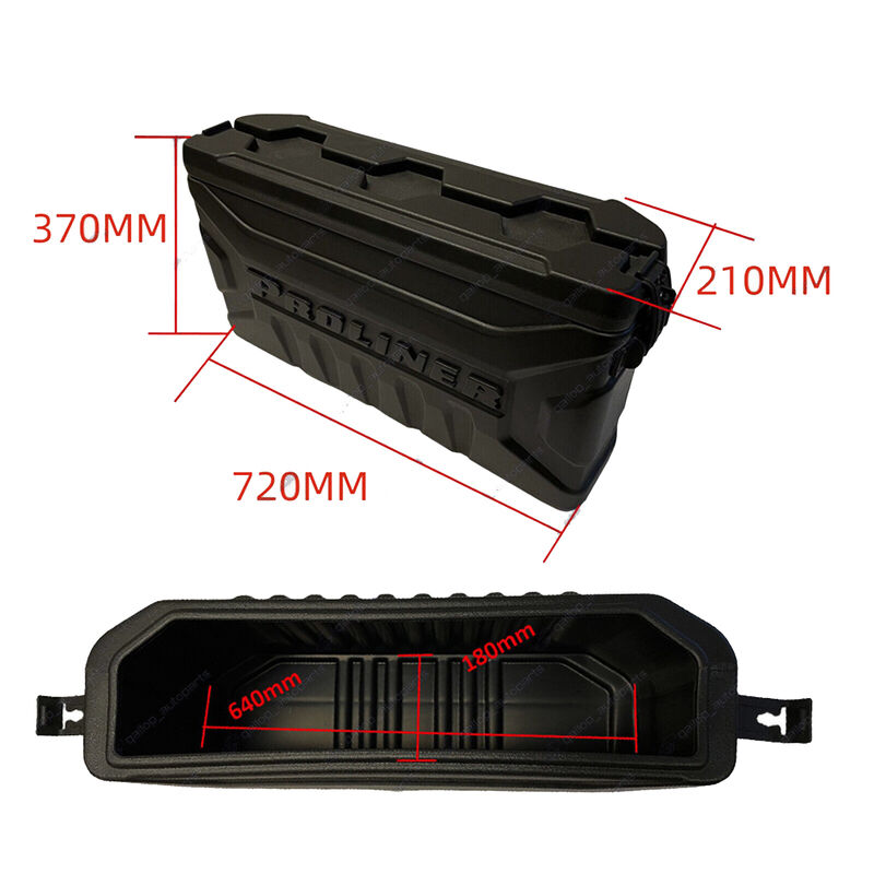 1 x Ute Tub Storage Box Side Universal Side Back Tool Box Lockable Trailer Black
