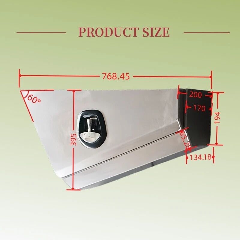 Pair Aluminium 780mm Double Tapered Under Tray Ute Tool Box + Flare Mud Guards