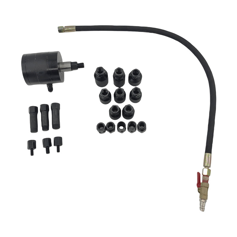 Pneumatic Injector Puller Diesel Injector Extractor Tool Kit With 19 Adapters