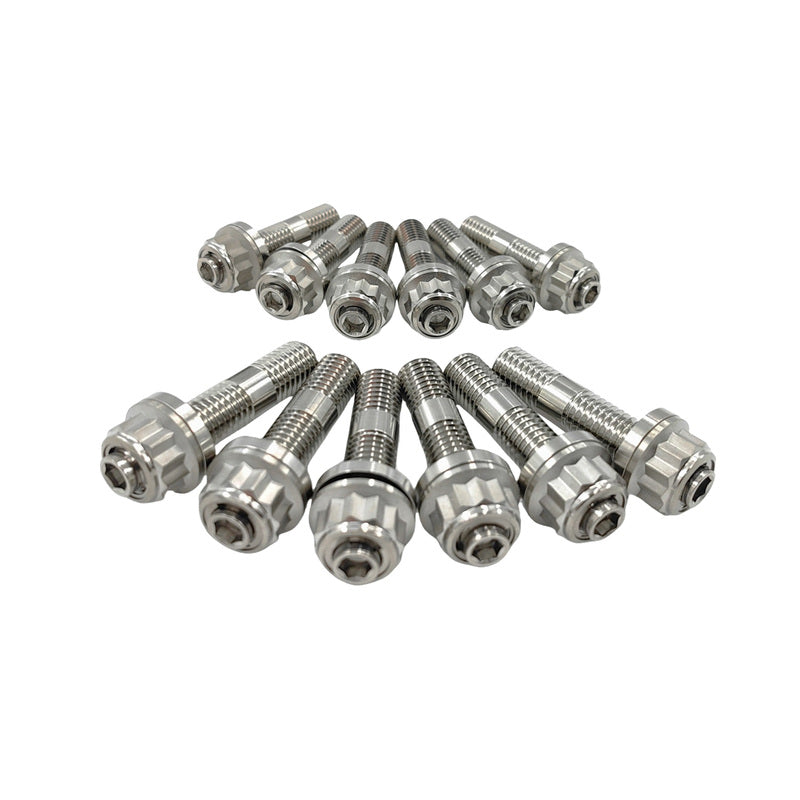 Titanium Exhaust Stud Kit With Lock Nuts Fit For Ford Barra EA EB ED EF EL AU BA BF FG Territory