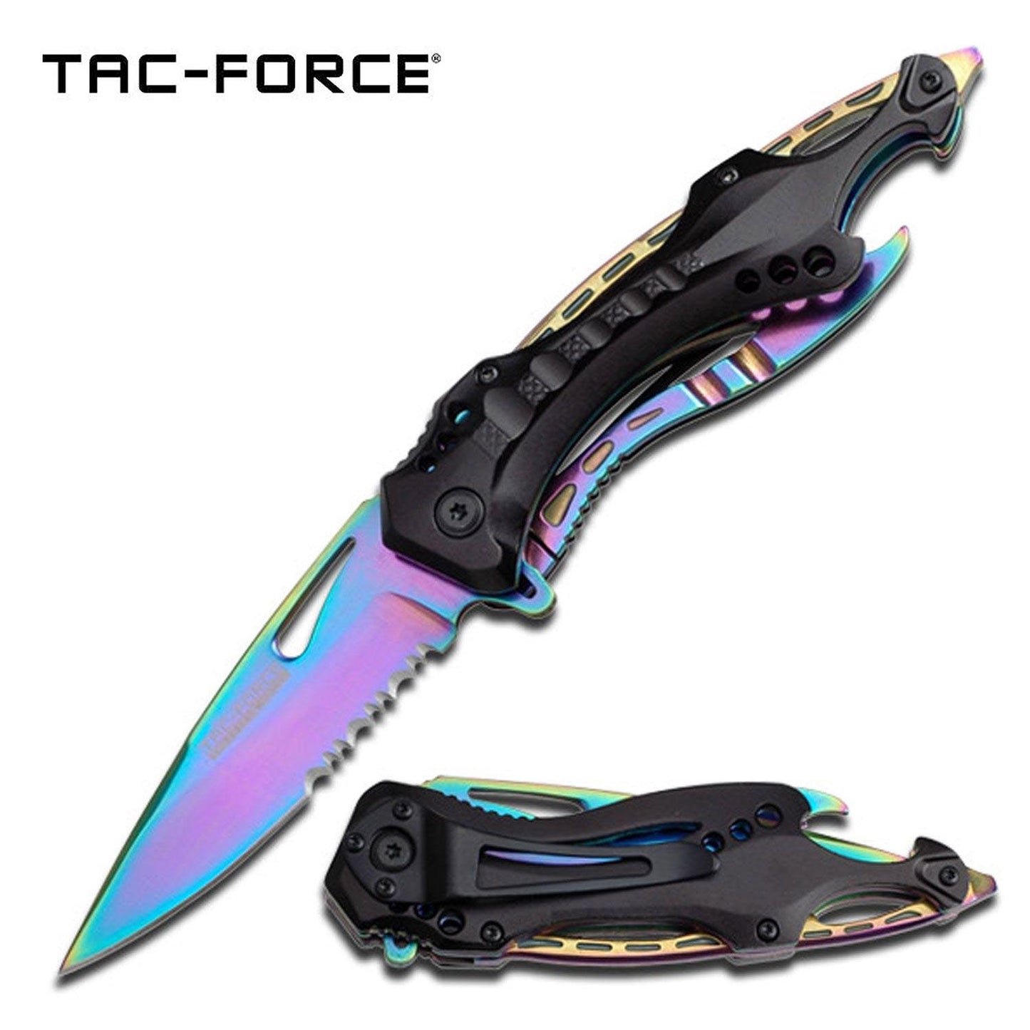 Tac-Force Metallic Rainbow Pocket Knife