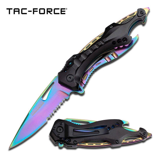 Tac-Force Metallic Rainbow Pocket Knife