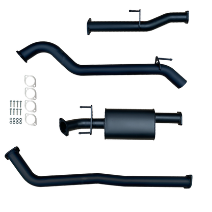 #Black - Aluminised Steel, #Muffler, #3 Inch