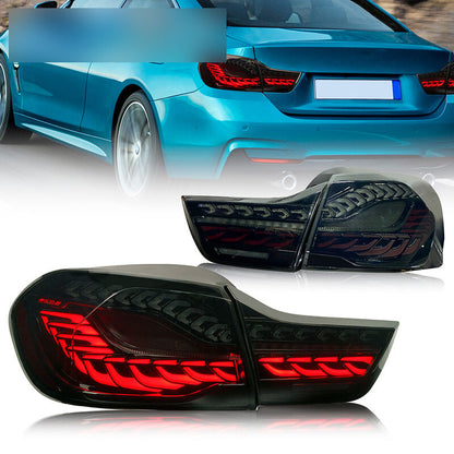 Smoke 3D OLED Sequential Tail Lights Fit For BMW F32 F33 F82 F83 M4 4 Series 2014-2020