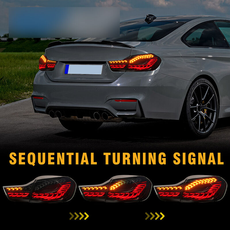 Smoke 3D OLED Sequential Tail Lights Fit For BMW F32 F33 F82 F83 M4 4 Series 2014-2020