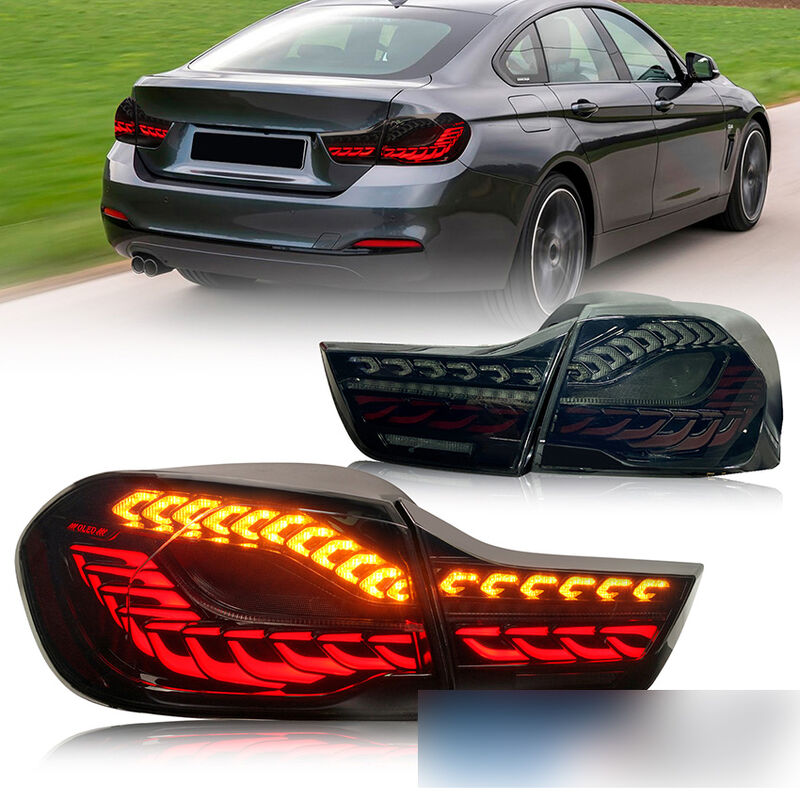 Smoke 3D OLED Sequential Tail Lights Fit For BMW F32 F33 F82 F83 M4 4 Series 2014-2020