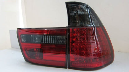 Smoked Red LED Tail Lights Fit For BMW X5 E53 SUV 1998-2002