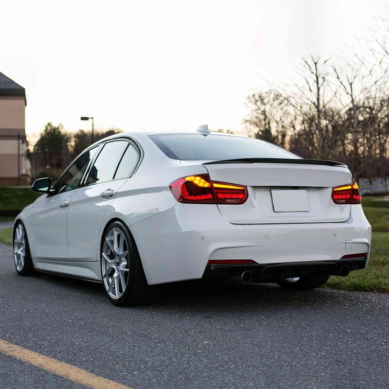 Clear Red 3D OLED Sequential Tail Lights Fit For BMW F30 F35 F80 M3 2012-2018