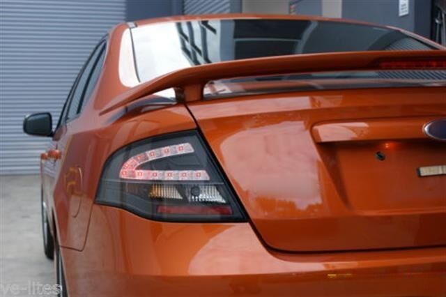 Black LED Tail Lights Fit For Ford Falcon FPV FG Sedan G6E Turbo XT XR6 XR8 2008-2014