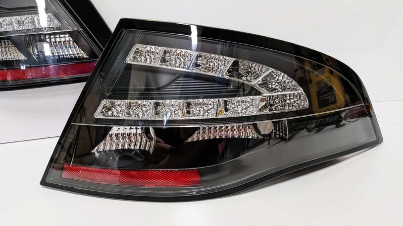 Black LED Tail Lights Fit For Ford Falcon FPV FG Sedan G6E Turbo XT XR6 XR8 2008-2014