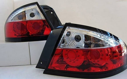 Clear RED LED Tail Lights Fit For Ford Falcon BA BF XR6 XR8 4 Door SEDAN 2002-2007