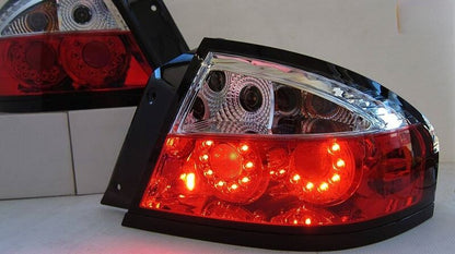 Clear RED LED Tail Lights Fit For Ford Falcon BA BF XR6 XR8 4 Door SEDAN 2002-2007