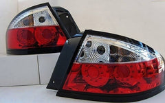 Clear RED LED Tail Lights Fit For Ford Falcon BA BF XR6 XR8 4 Door SEDAN 2002-2007
