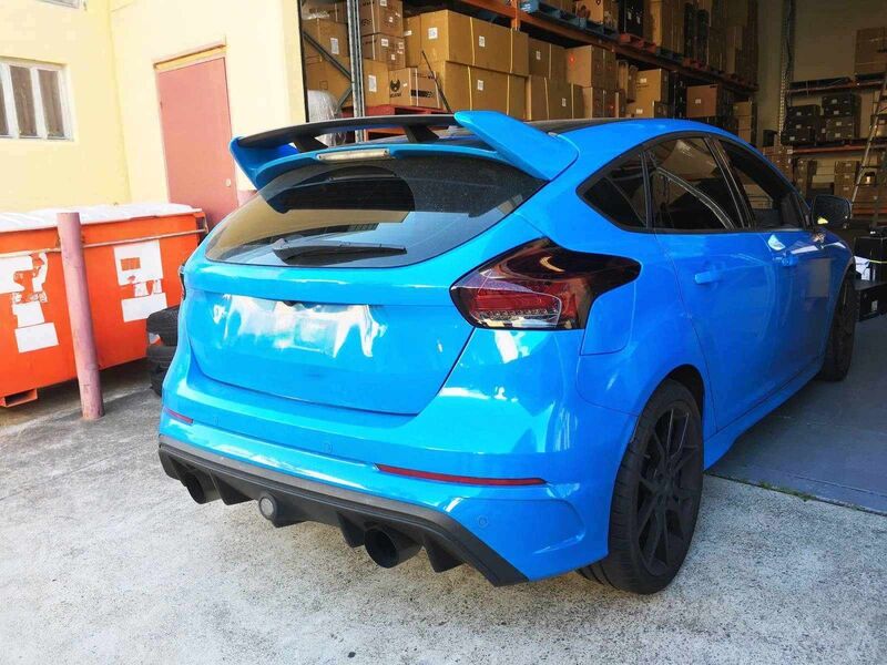 Smoke Red Full LED 3D Light Bar Tail Lights Fit For Ford Focus LZ 2015-2018