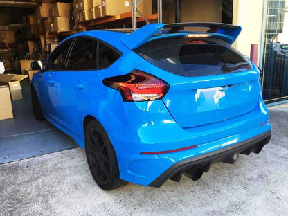 Smoke Red Full LED 3D Light Bar Tail Lights Fit For Ford Focus LZ 2015-2018